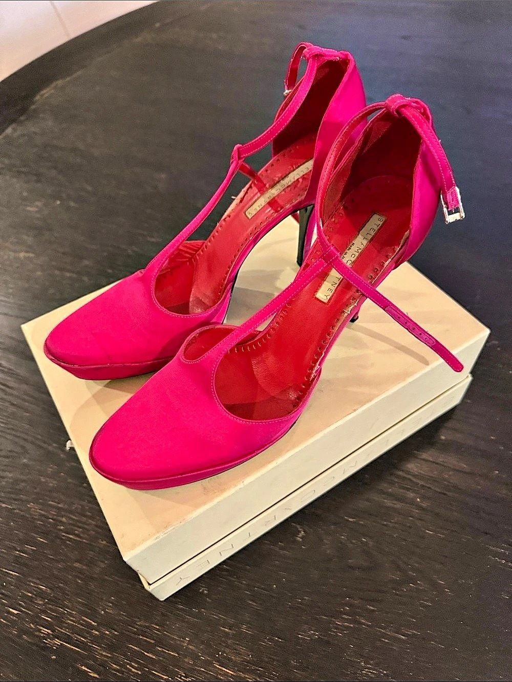 Stella McCartney Pink T-Strap Heels Like New